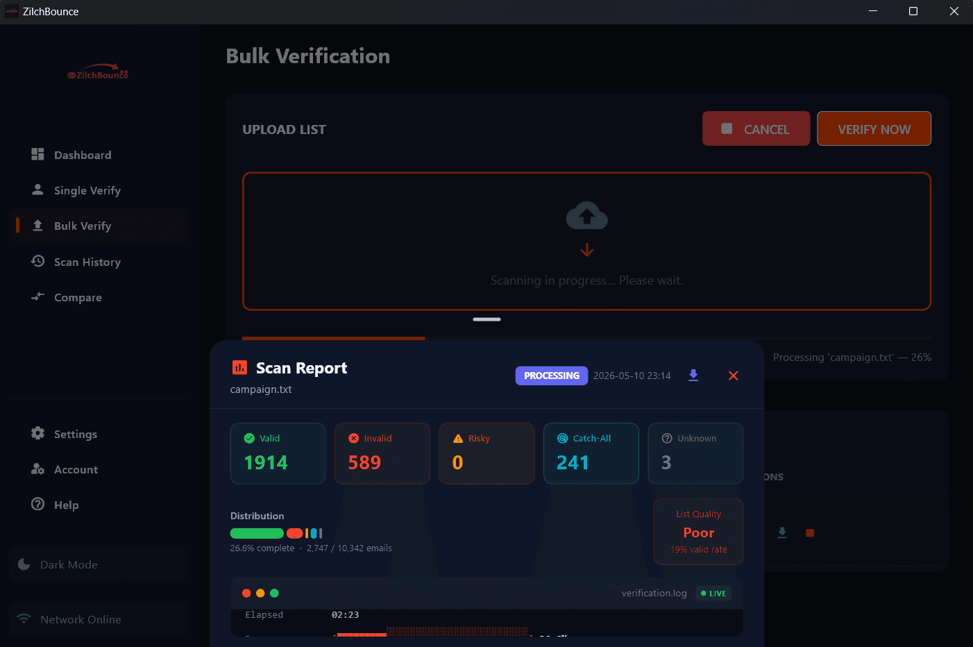 Zilch Bounce: Industry-Leading Deep Verification screenshot 3